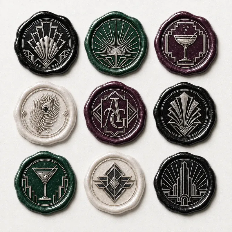 Heraldic Monogram Wax Seal Kits
