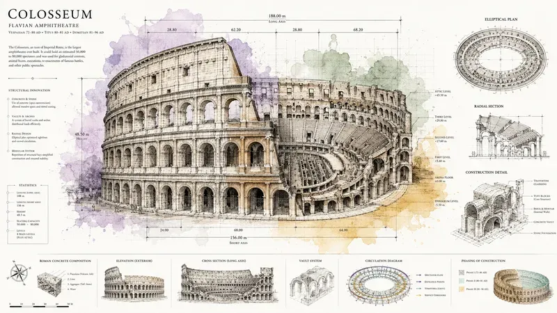 Architectural Blueprint Watercolor Posters