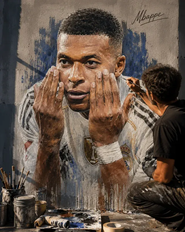 Realistic Mural Paintings In Progress