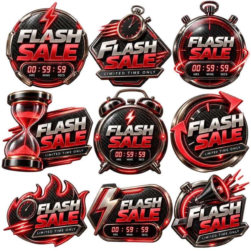 Luxury Cyber Monday Promo Badge Series
