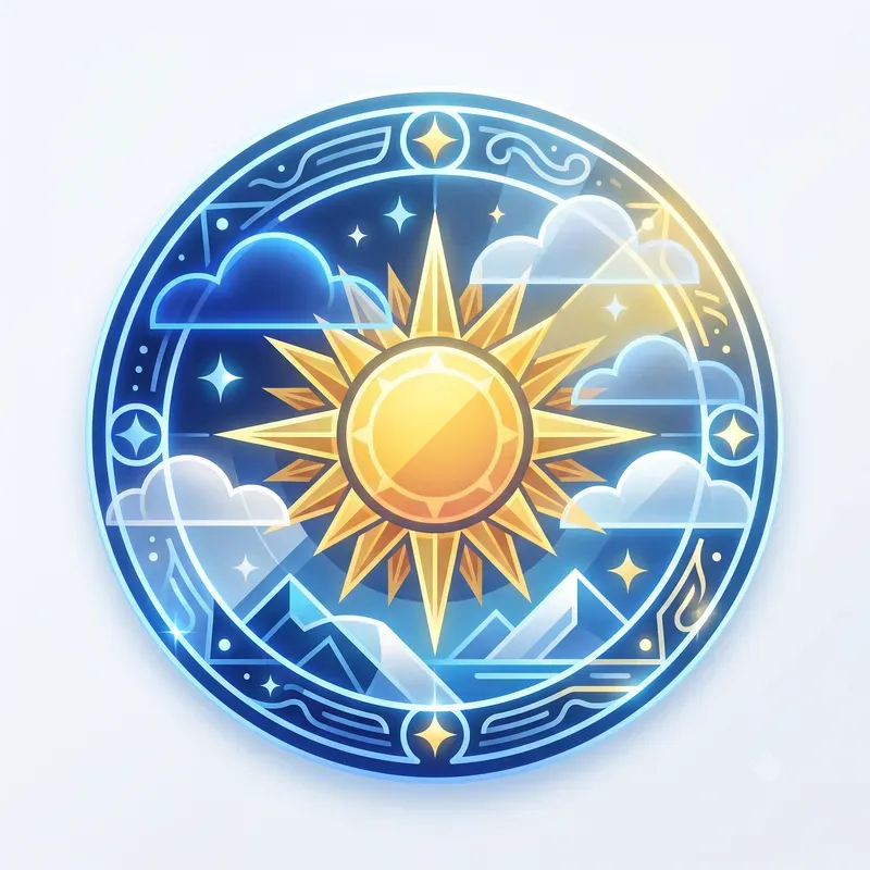 Neon Weather Emblems