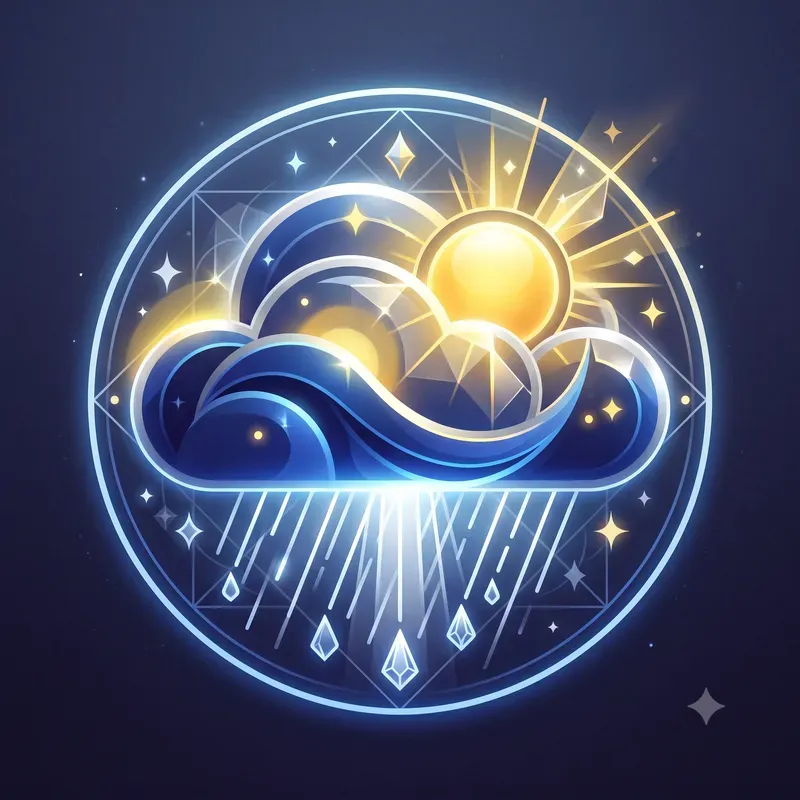 Neon Weather Emblems