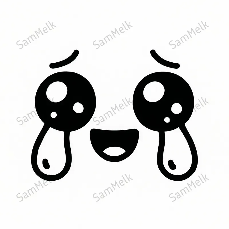 Minimalist Kawaii Face Emoji Designs