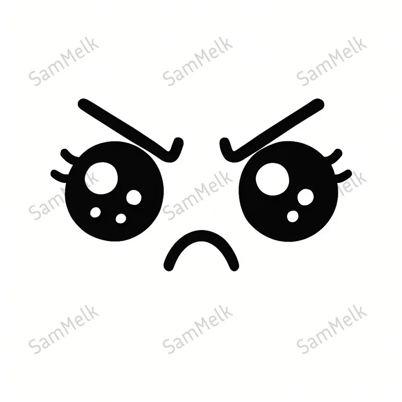 Minimalist Kawaii Face Emoji Designs