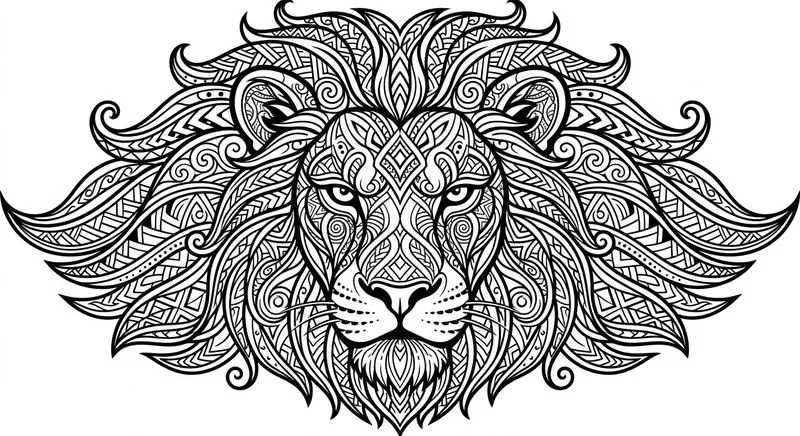Adult Coloring Book Line Art Generator