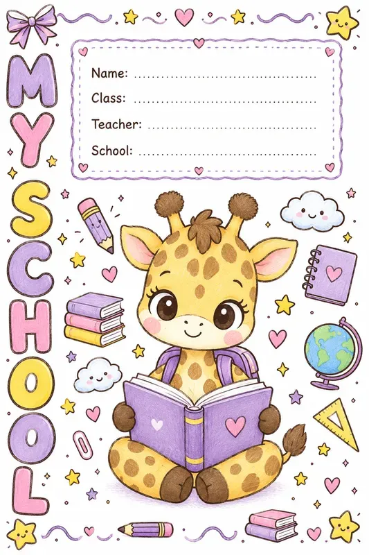 Cute Kawaii School Worksheets