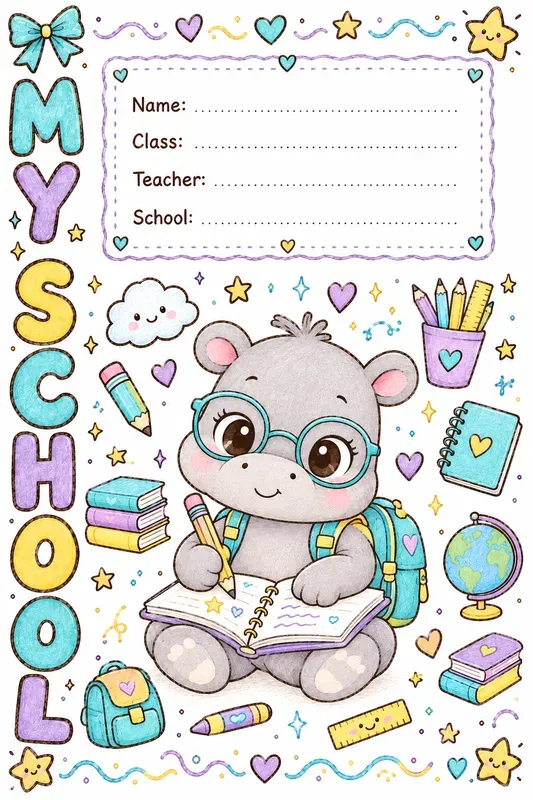 Cute Kawaii School Worksheets