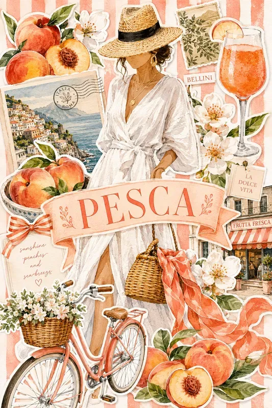 Mediterranean Mixed Media Summer Collages