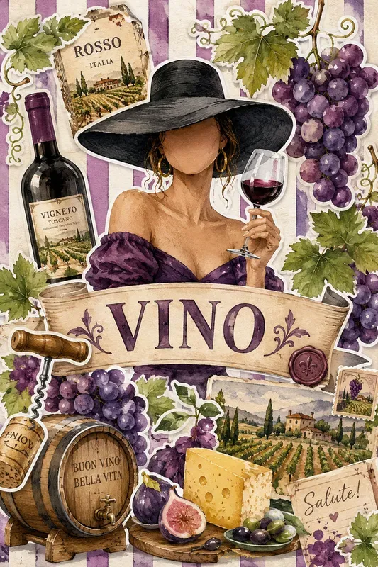 Mediterranean Mixed Media Summer Collages