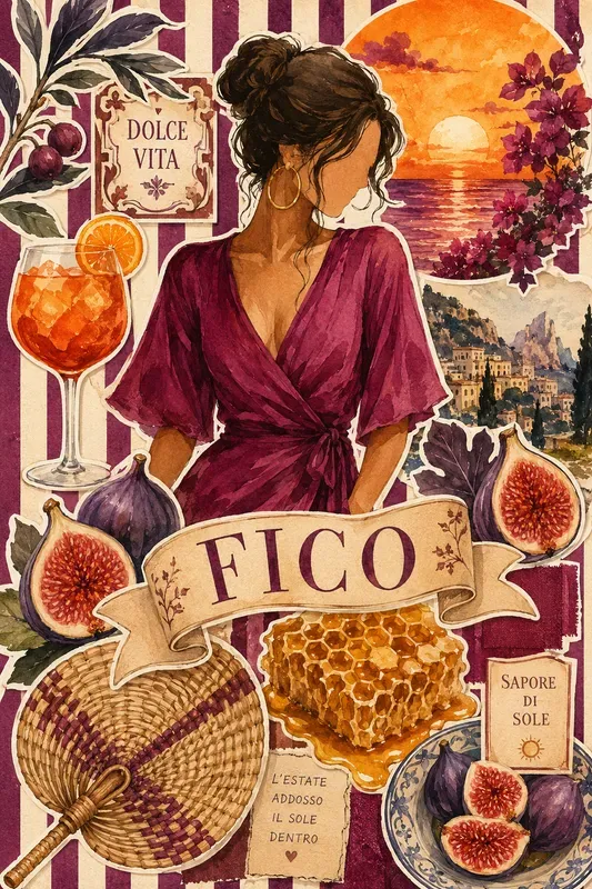 Mediterranean Mixed Media Summer Collages