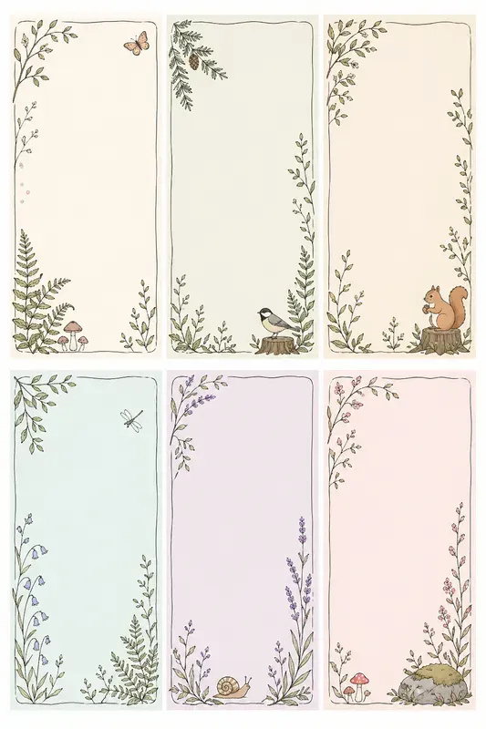 Minimalist Botanical Cards