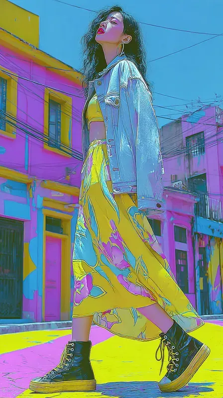 Vibrant Cinematic Street Style Photography