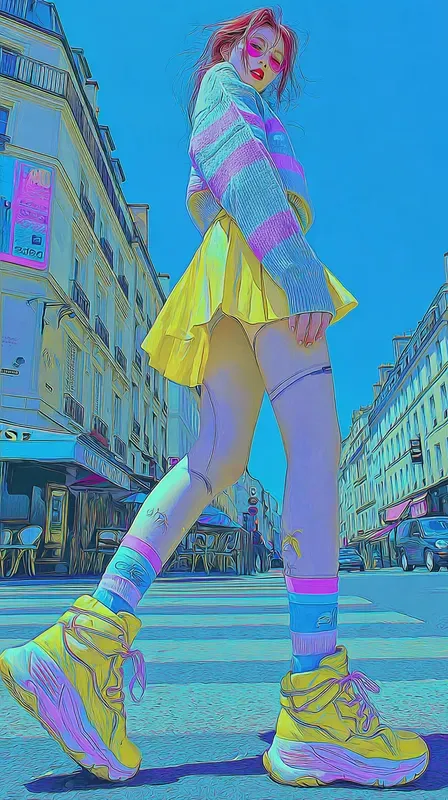 Vibrant Cinematic Street Style Photography