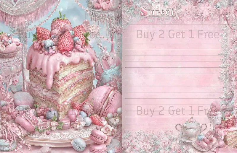 Seaside Steampunk Girl Double Pages