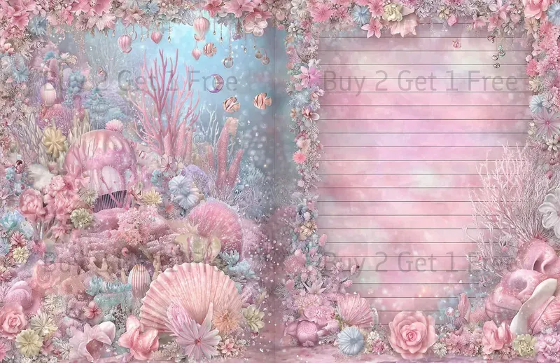 Seaside Steampunk Girl Double Pages