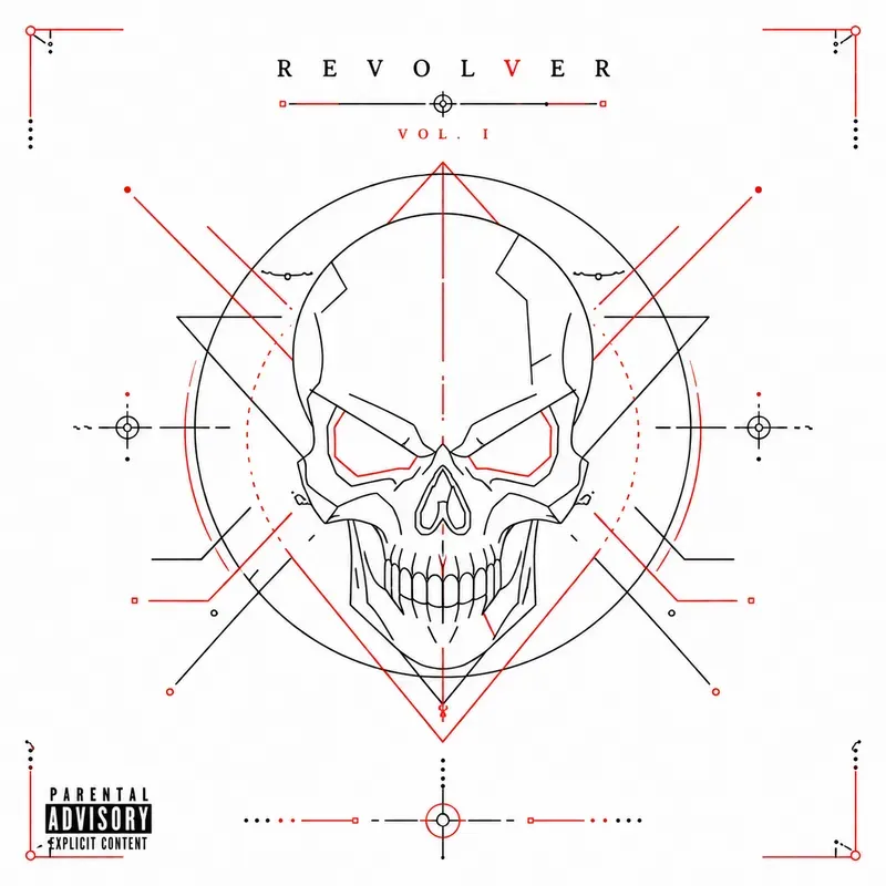 Geometric Line Art For Albums