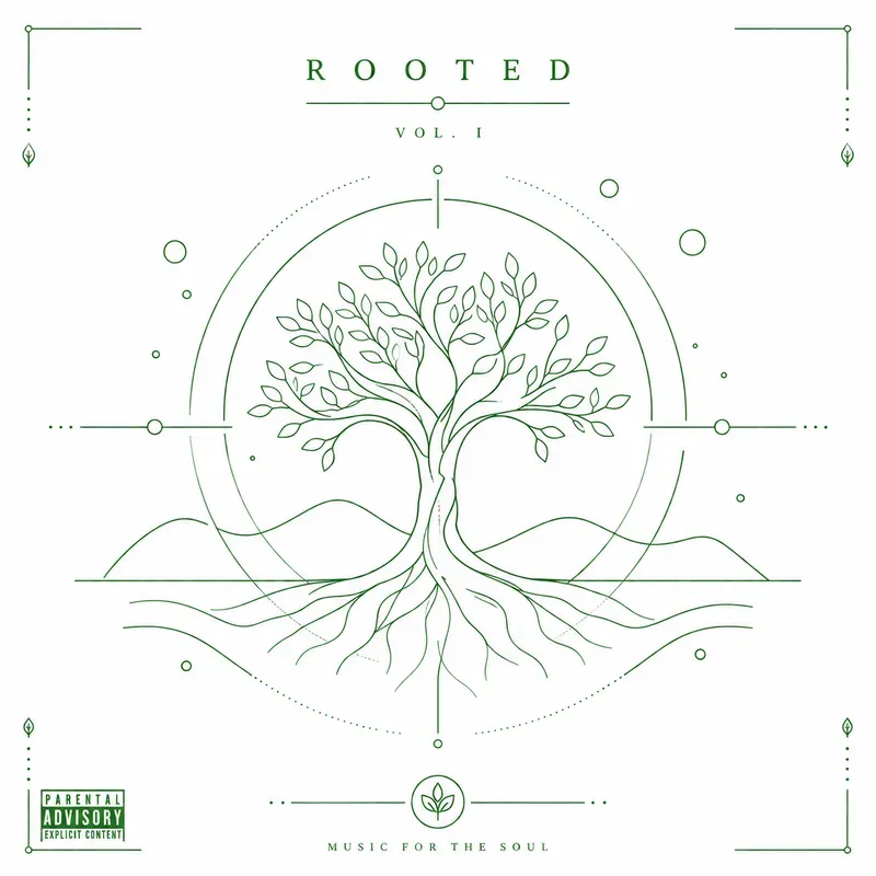 Geometric Line Art For Albums