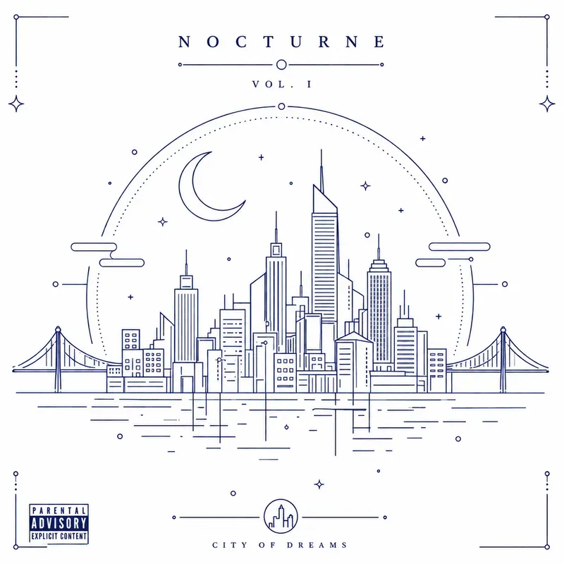 Geometric Line Art For Albums