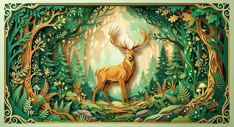 3D Papercut Craft Art Generator