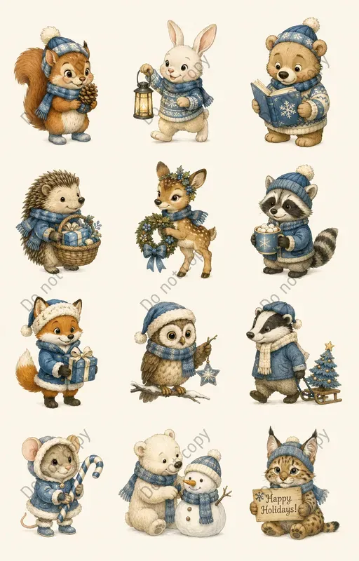 Cute Christmas Character Packs