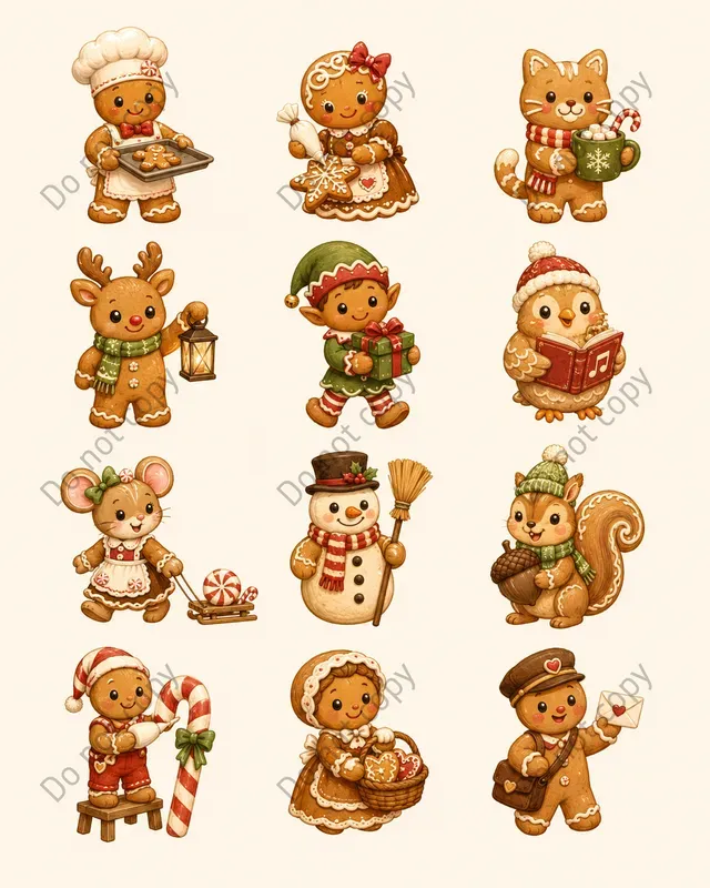 Cute Christmas Character Packs