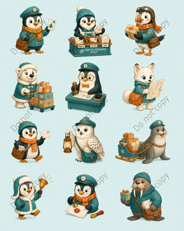Cute Christmas Character Packs