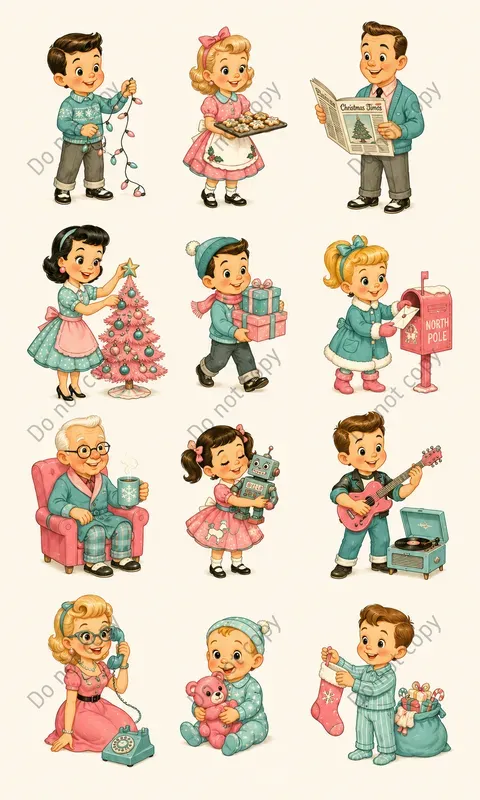 Cute Christmas Character Packs