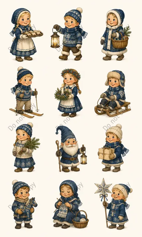 Cute Christmas Character Packs