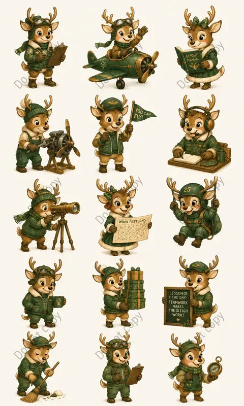 Cute Christmas Character Packs