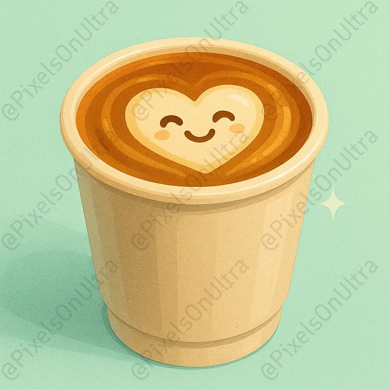 Kawaii Coffee Cup Foam Art