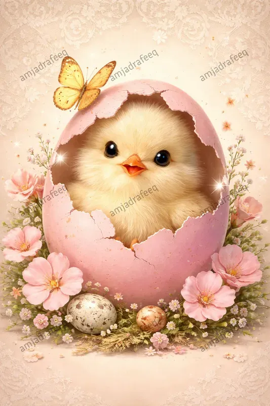 Vintage Spring Easter Illustration Packs