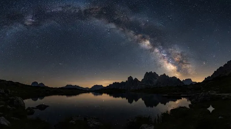Realistic Night Sky Landscape Photos