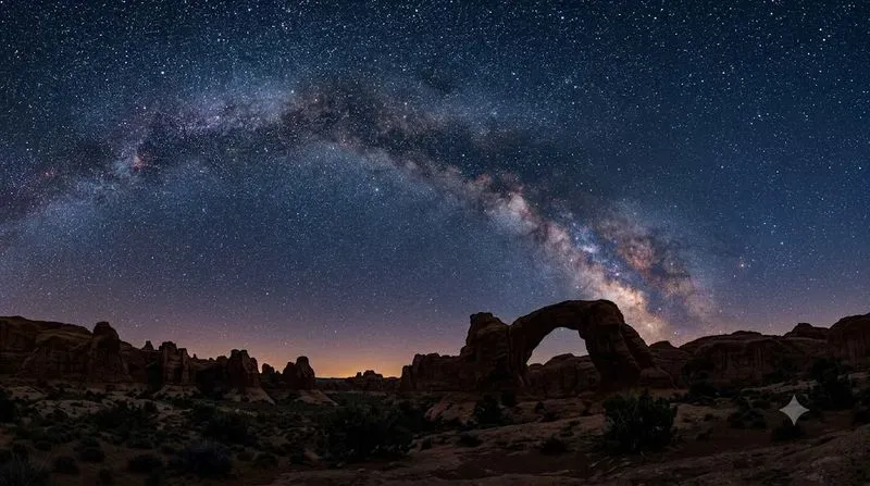 Realistic Night Sky Landscape Photos