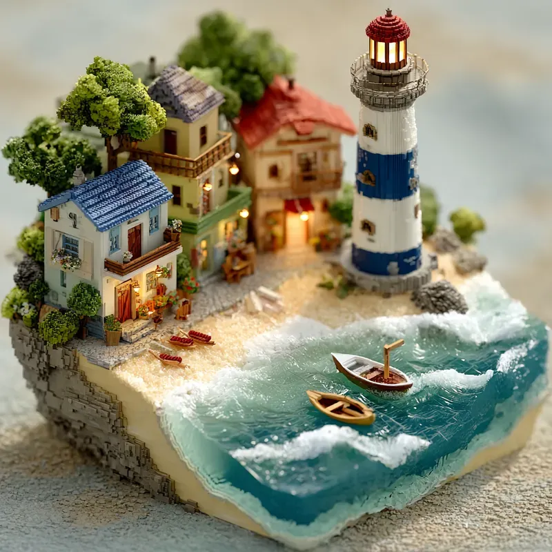 Cute Isometric Diorama Scenes