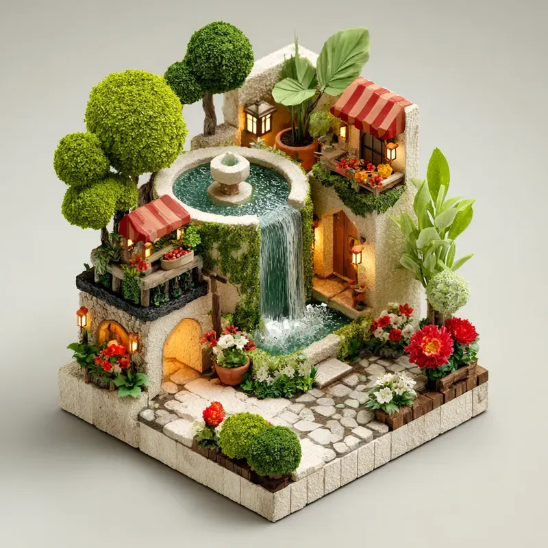 Cute Isometric Diorama Scenes