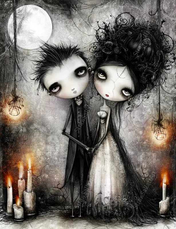 Dark Romantic Halloween Junk Journals