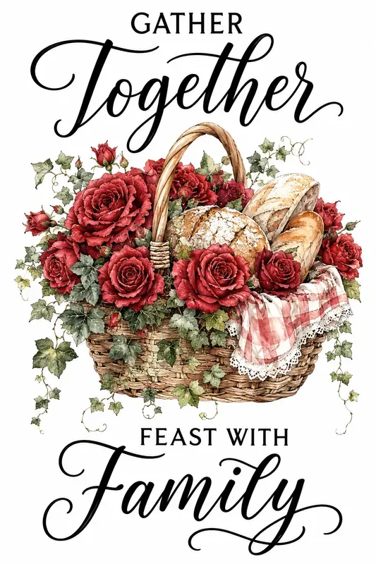 Rustic Watercolor Kitchen Typographies