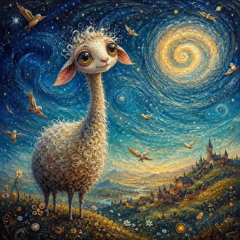 Dreamy Swirl Fantasy Creatures
