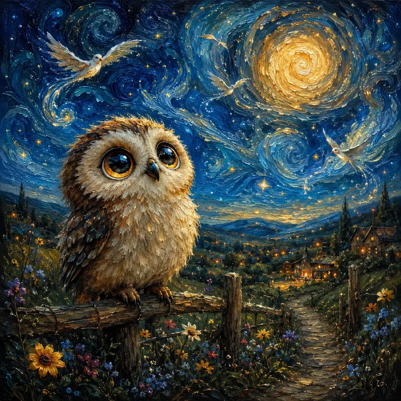 Dreamy Swirl Fantasy Creatures