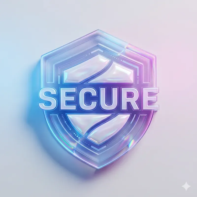 3D Glassmorphic Typographic UI Assets