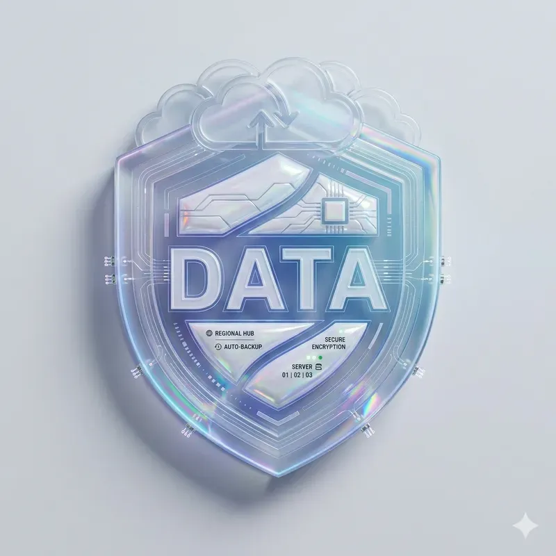 3D Glassmorphic Typographic UI Assets