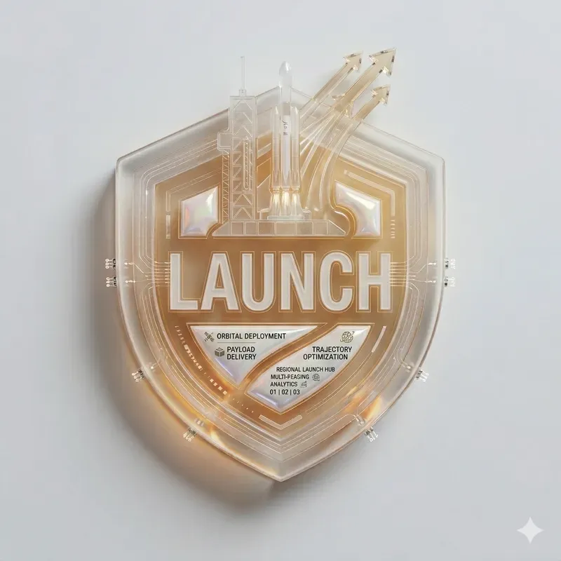 3D Glassmorphic Typographic UI Assets