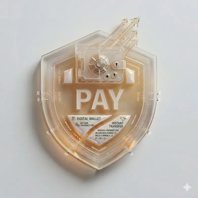 3D Glassmorphic Typographic UI Assets