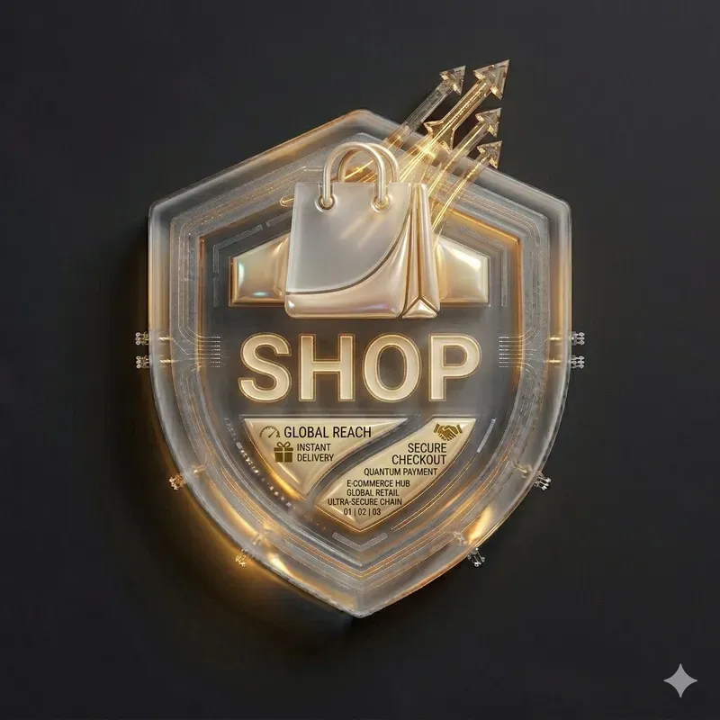 3D Glassmorphic Typographic UI Assets
