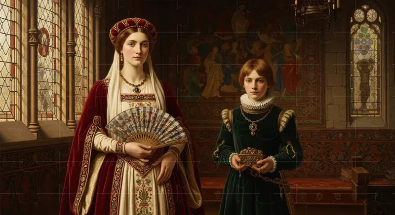 Medieval Scene Oil Paintings