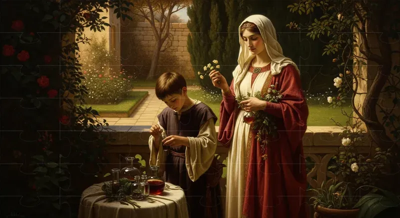 Medieval Scene Oil Paintings