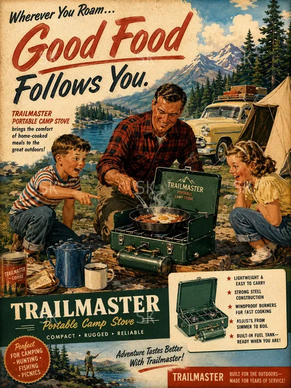 Cinematic 1950s Vintage Advertisements