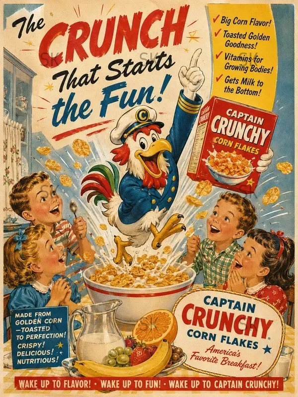Cinematic 1950s Vintage Advertisements