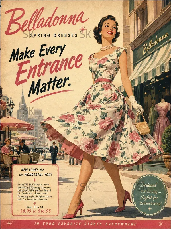 Cinematic 1950s Vintage Advertisements