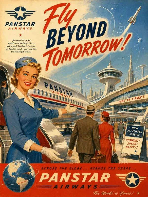 Cinematic 1950s Vintage Advertisements